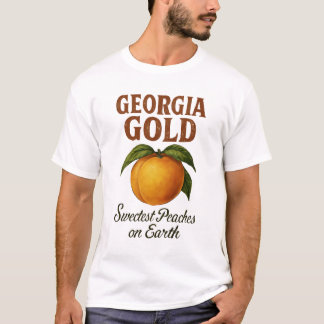 Georgia gold sweetest peaches on earth T-Shirt