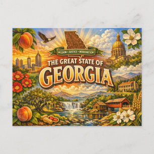 Georgia Greetings Postcard