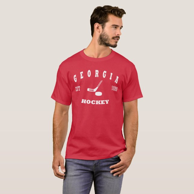 Georgia Hockey Retro Logo T-Shirt (Front Full)