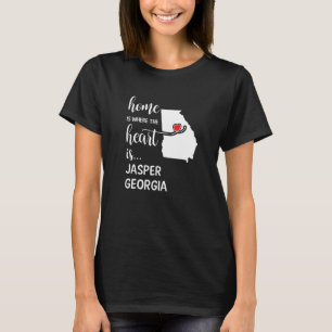 Georgia Home Is Where The Heart Is Jasper County T-Shirt