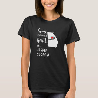 Georgia Home Is Where The Heart Is Jasper County T-Shirt