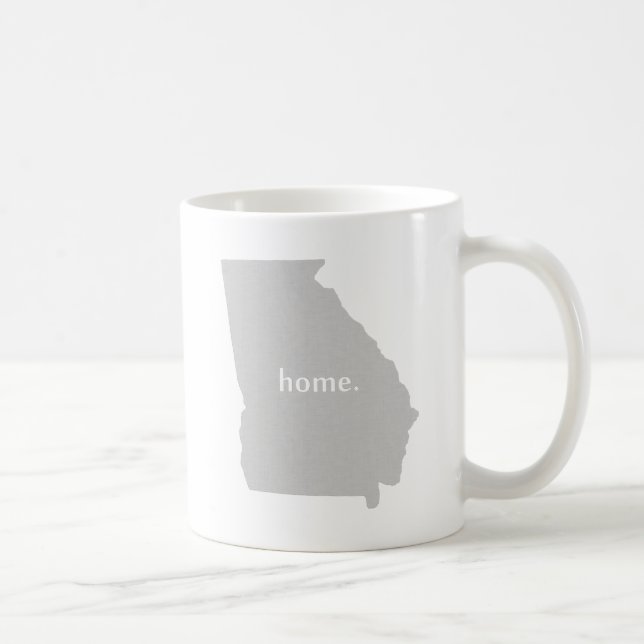 Georgia home silhouette state map coffee mug (Right)