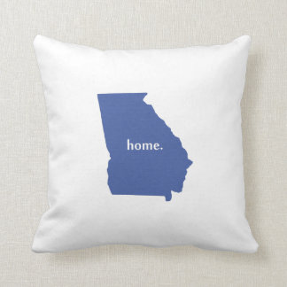Georgia home silhouette state map cushion