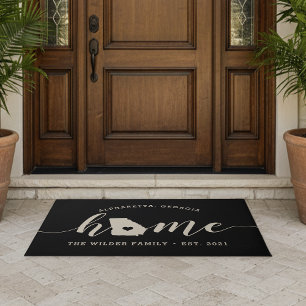 Georgia Home State Personalised Doormat