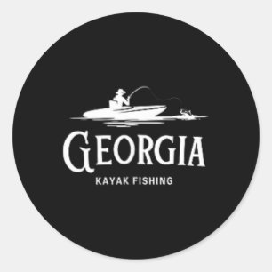 Georgia Kayak Fishing Gkf Kayak Fishing Club Appar Classic Round Sticker