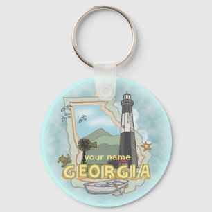 Georgia Lighthouse keychain