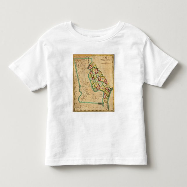 Georgia Map Toddler T-Shirt (Front)