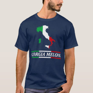 Georgia Meloni Italian Hero Flag T-Shirt