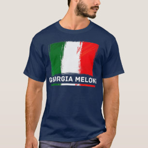 Georgia Meloni Italian Hero Flag T-Shirt