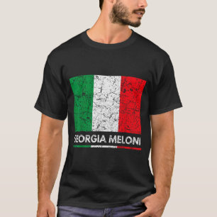 Georgia Meloni Italian Hero Italy Flag  T-Shirt