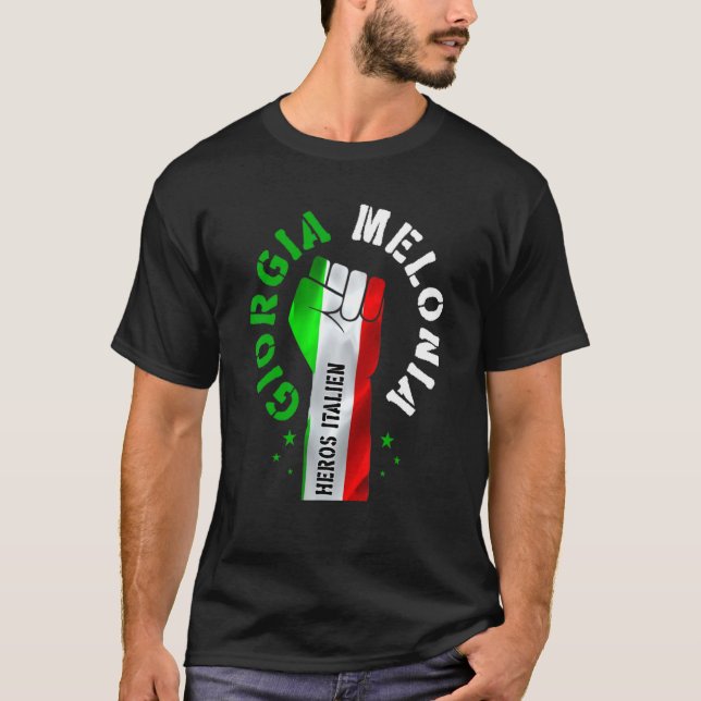 Georgia Meloni Italian Hero Men Women T-Shirt (Front)