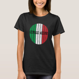 Georgia Meloni Vintage Italian Hero Italy Flag Men T-Shirt