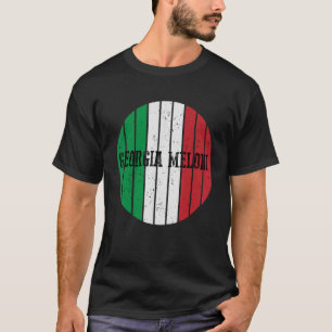 Georgia Meloni Vintage Italian Hero Italy Flag Men T-Shirt