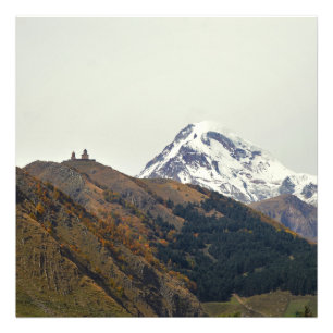 Georgia, mount Kazbegi Photo Print