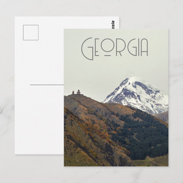 Georgia, mount Kazbegi Postcard (Front/Back)