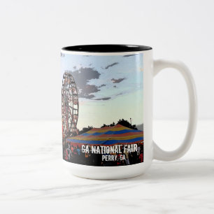 Georgia National Fair, Perry GA Two-Tone Coffee Mug