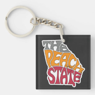 Georgia Nickname Word Art Key Ring