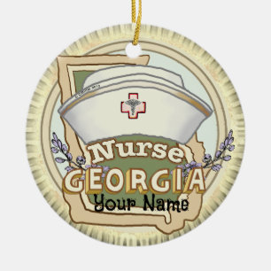 Georgia Nurse Ceramic Tree Decoration