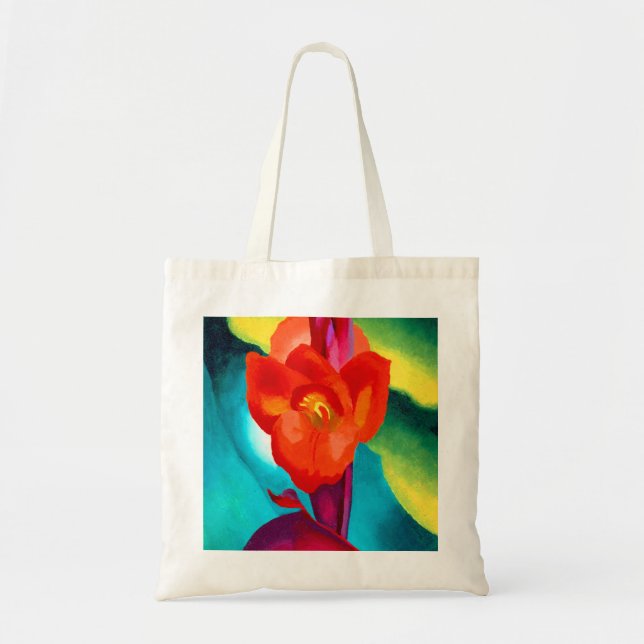 Georgia O Keeffe Red Canna Tote Bag (Front)