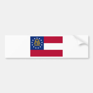 Georgia  Official State Flag Bumper Sticker