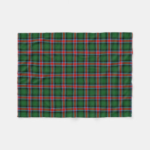 Georgia official state tartan fleece blanket