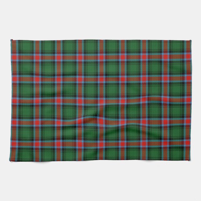 Georgia official state tartan tea towel (Horizontal)