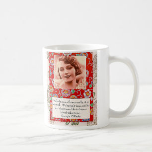 Georgia O'Keefe Friendship Quote Collage Mug