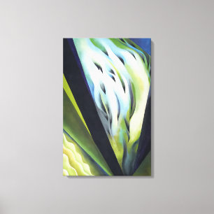 Georgia O'Keeffe - Blue and Green Music Canvas Print