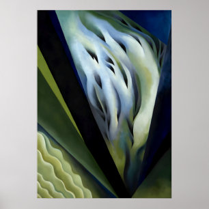 Georgia O'Keeffe - Blue and Green Music Poster