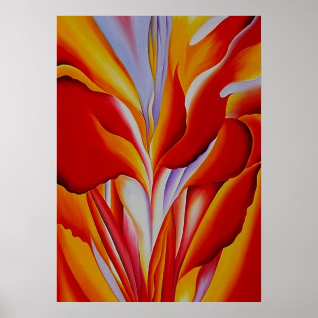 Georgia O'Keeffe - Flower Abstraction Poster (Front)