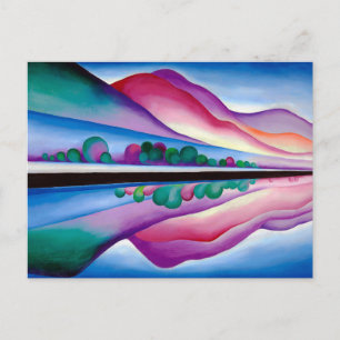 Georgia O'Keeffe, Lake George Reflection (1921) Holiday Postcard
