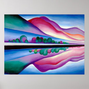 Georgia O'Keeffe, Lake George Reflection (1921) Poster