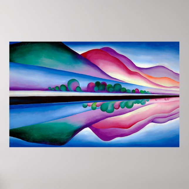 Georgia O'Keeffe, Lake George Reflection (1921) Poster (Front)