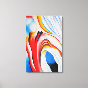 Georgia O'Keeffe - Music Pink and Blue Canvas Print