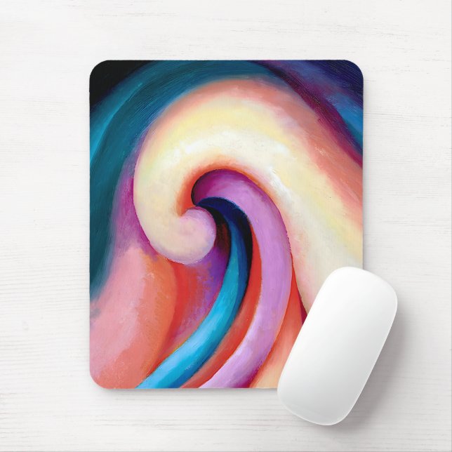 Georgia O'Keeffe - Series I, No. 3 Mouse Mat (With Mouse)