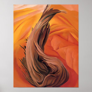 Georgia O'Keeffe - Stump in Red Hills - Precision Poster