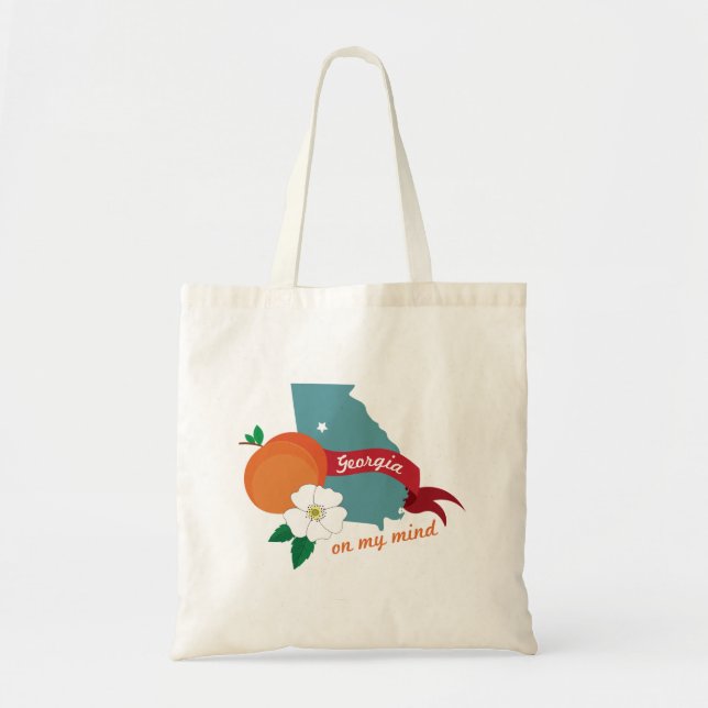 Georgia On My Mind Tote Bag (Front)