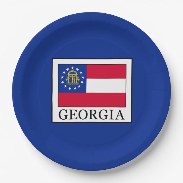 Georgia Paper Plate (Front)