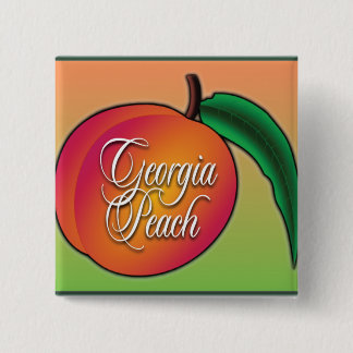 Georgia Peach 15 Cm Square Badge