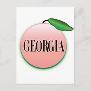 Georgia Peach Airbrush Postcard