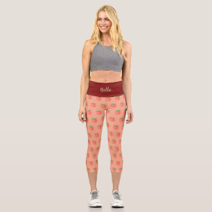 “GEORGIA PEACH” - CUSTOM HIGH-WAISTED CAPRI PANTS