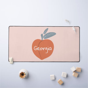 Georgia Peach customise your text Desk Mat