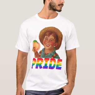 GEORGIA PEACH FARM BOY LGBTQIA+ Pride T-Shirt