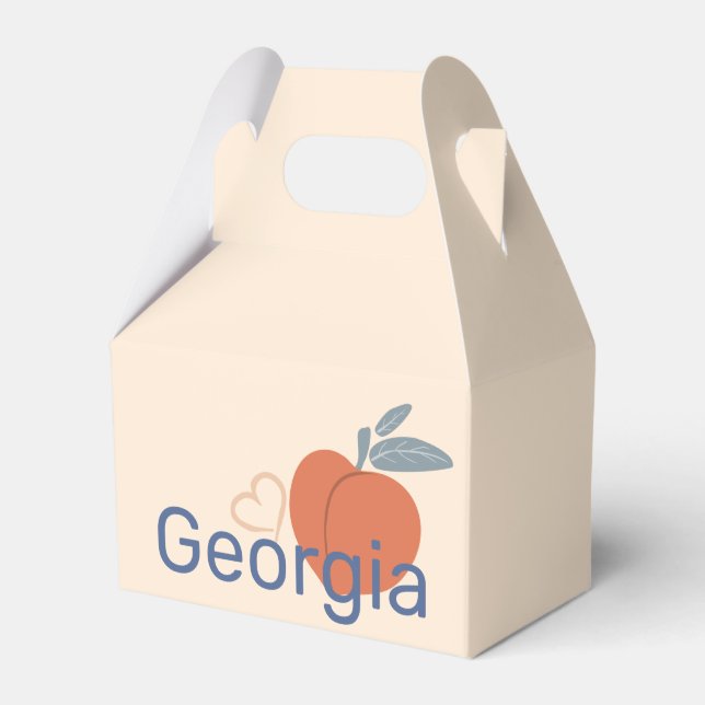 Georgia Peach Favour Box (Front Side)