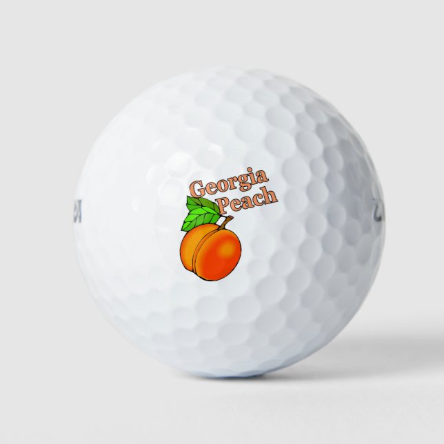 Georgia Peach Golf Balls (Front)