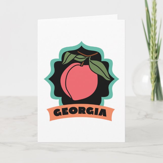 Georgia Peach Logo Card (Front)