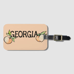Georgia Peach Luggage Tag