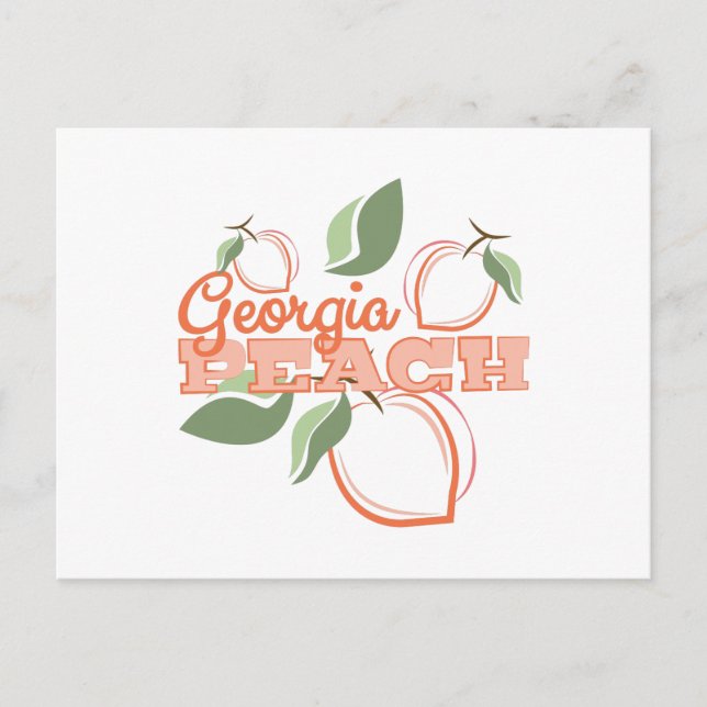 Georgia Peach Postcard (Front)