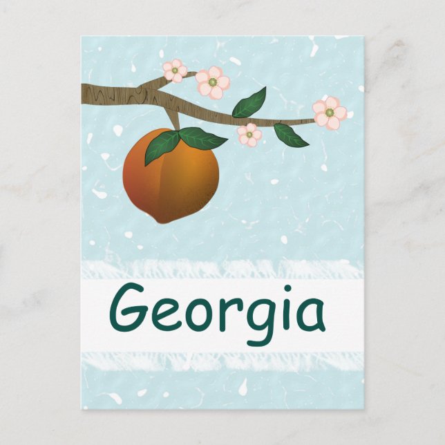 Georgia Peach Postcard (Front)
