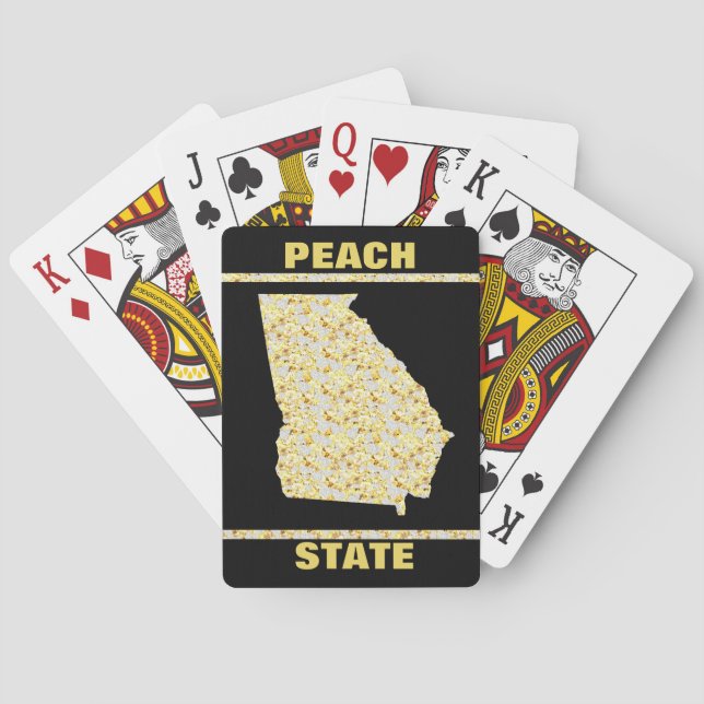 GEORGIA PEACH STATE PLAYING CARDS (Back)